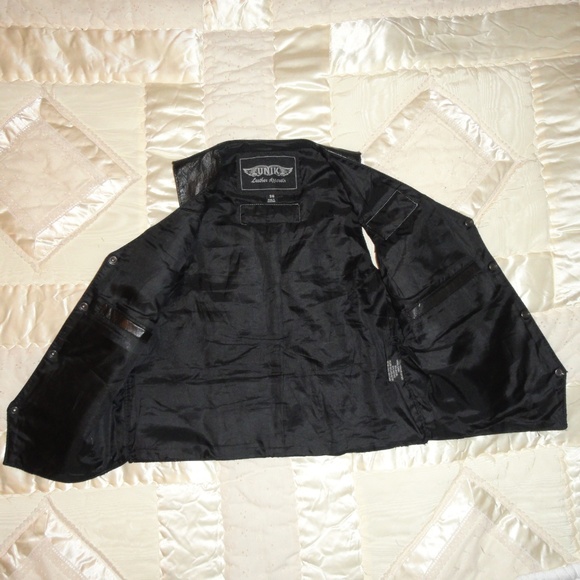 Biker Leather Vest Indian Knucklehead Unisex 36 - Picture 2 of 6